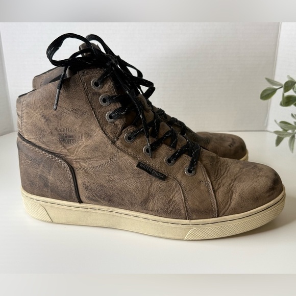 Harley-Davidson® Men\'s Midland Grey WP Motorcycle Boots D96166 High Top US 9M main image 6